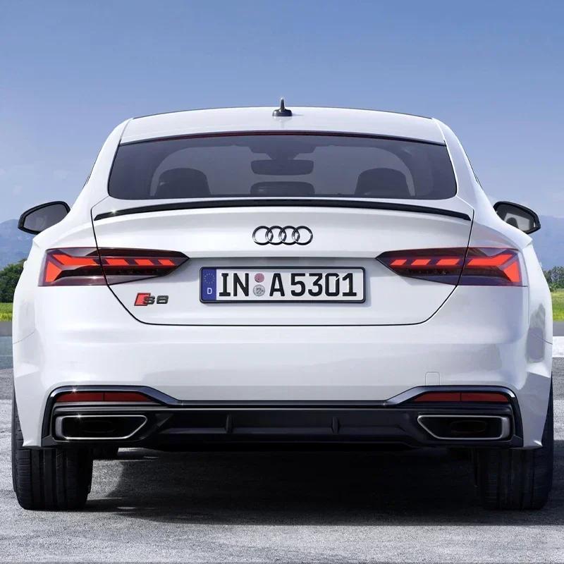 1PCS 3D Metal Numbers Letters S3 S4 S5 S6 S7 S8 Emblem For Audi S series Car Fender Trunk Rear Logo Sticker Black/Silver Styling