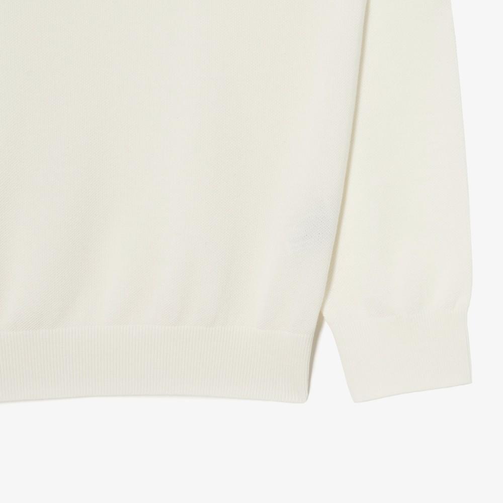 [Lacoste] Men's Pique Long Sleeve Polo Sweater AH306E-56GXFJ