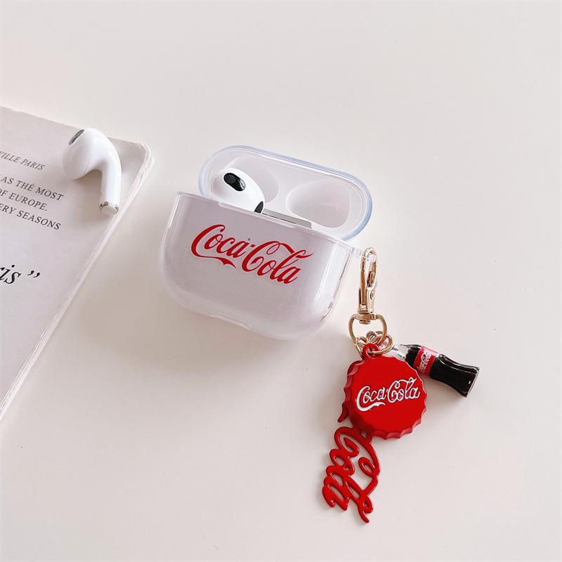 Прозрачный кулон с Колой подходит для защитного чехла AirPods Pro 1-го поколения, чехла для Bluetooth-гарнитуры Apple Pro 1-го поколения
