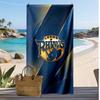 Пляжное полотенце с принтом Leeds Rhinos Мягкое Портативное Быстросохнущее?Сухое полотенце для бассейна, летнего отпуска, активного отдыха на природе