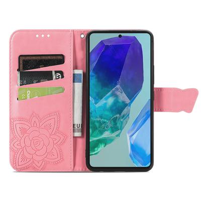 Для Samsung Galaxy A16 5G/A16 4G Чехол Кожаный кошелек Чехол для телефона с рисунком бабочки
