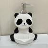 Ceramic Soap Dispenser Bottle with Pump for Shampoo Lotion Bathroom Organizer