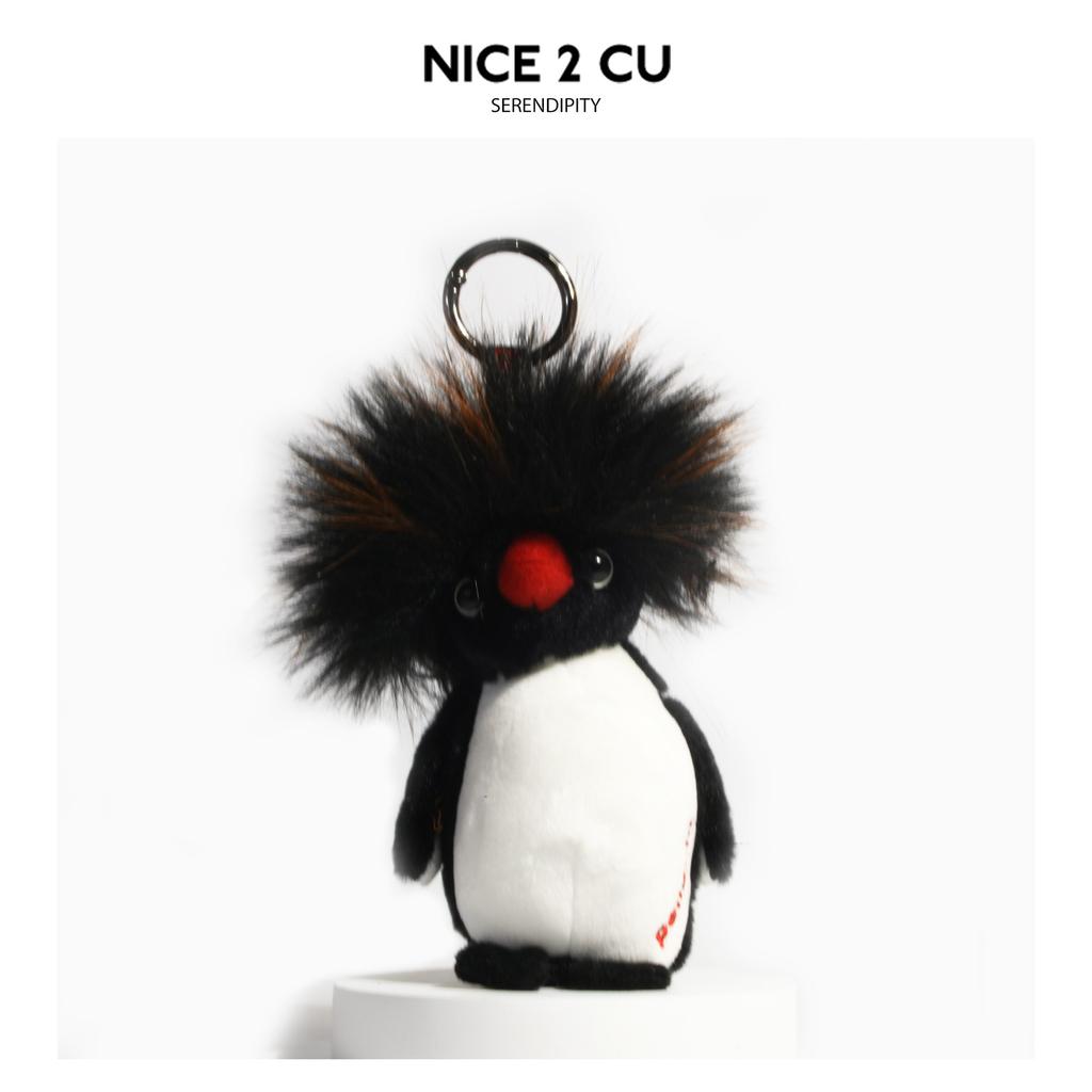 Cute Frizzy Hair Scarf Penguin Fun Backpack Pendant Multiple Styles Doll Keychain Decoration Plaything Animation Periphery Surprise Present