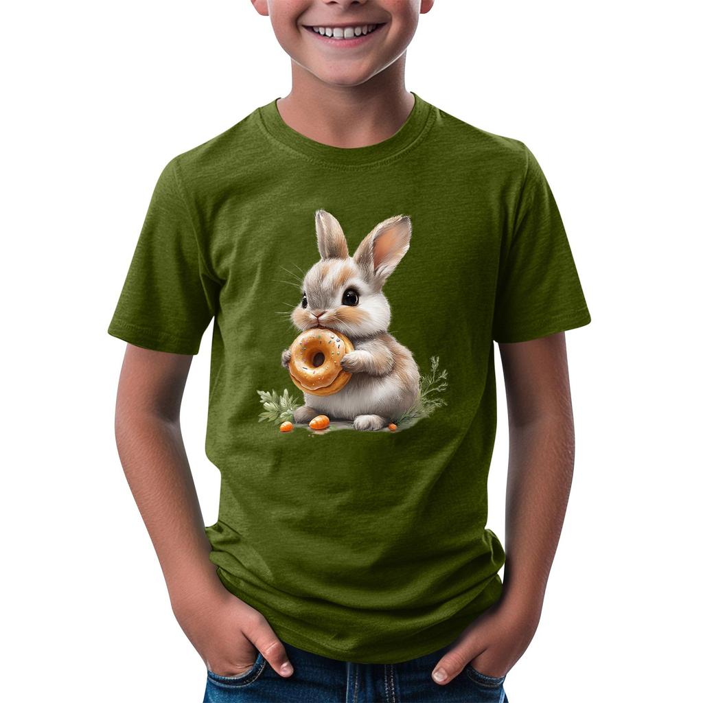 Детская футболка с коротким рукавом и принтом животных, повседневный топ