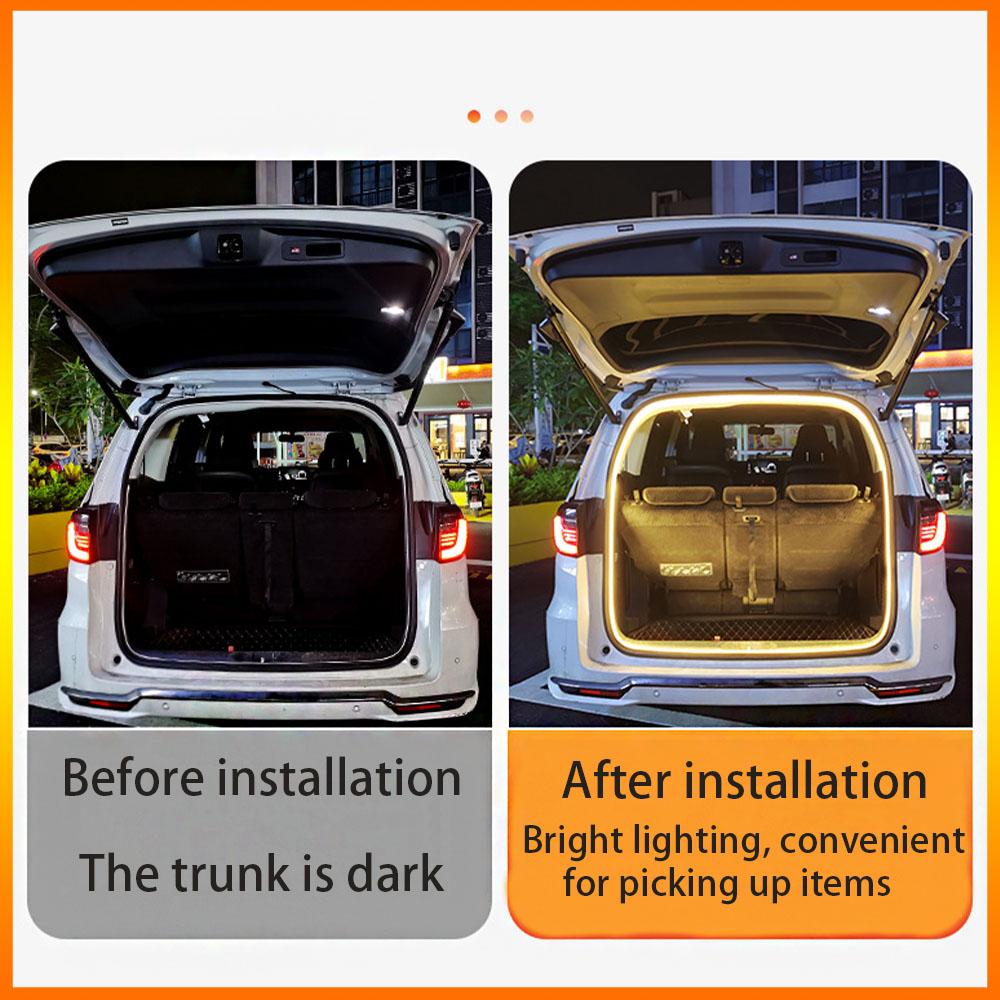 Car Trunk Universal Ambient Light LED Light Strip With Super Bright Waterproof Decorative Lighting Strip