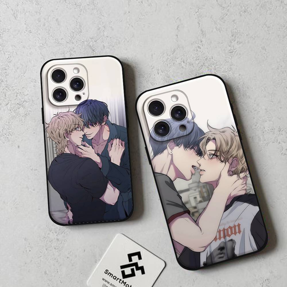 Черный Чехол для Телефона N-Negative R-Romance Подходит для IPhone 17,16,15,11,13,14 Pro Max,Plus,X,Xr,Xs Max,13Mini