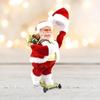 Рождественское украшение электрический скейтборд Санта-Клаус музыкальная кукла для дома 2025 Navidad рождественский настольный орнамент новогодний подарок