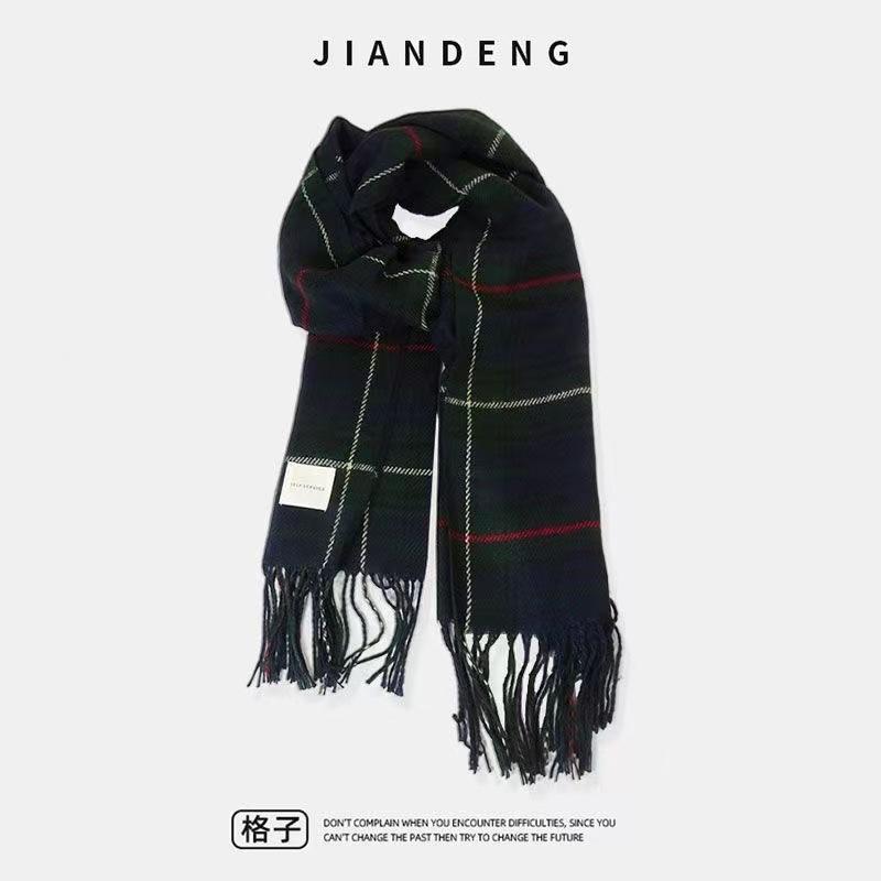New Style, Scarf, Women's, Autumn and Winter, Korean Version Versatile, Plaid, Student Couple Scarf, Men's, Warm Clothing, Winter Warmth