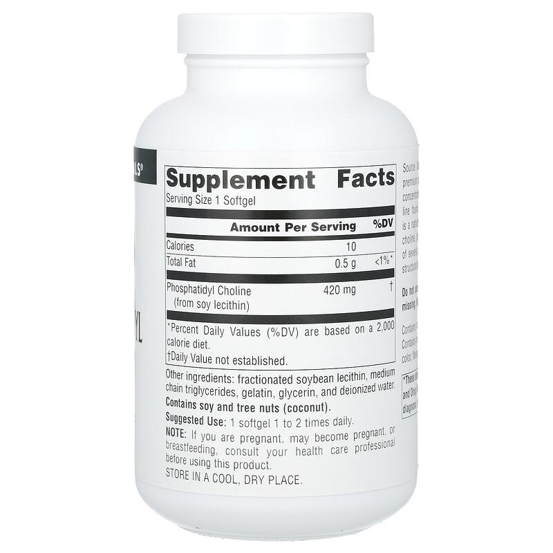 Phosphatidyl Choline, 420 mg, 180 Softgels