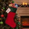 Plush Velvet Christmas Stocking Refillable Christmas Tree Hanging Socks  Banquet
