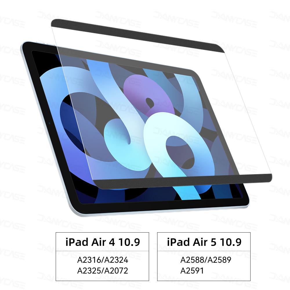 Защитная пленка для экрана в виде бумаги для iPad Air 4 5 10,9 Pro 11 9,7 5/6th 10,2 7/8/9th Mini 6 5, магнитная пленка для письма, аксессуары для iPad
