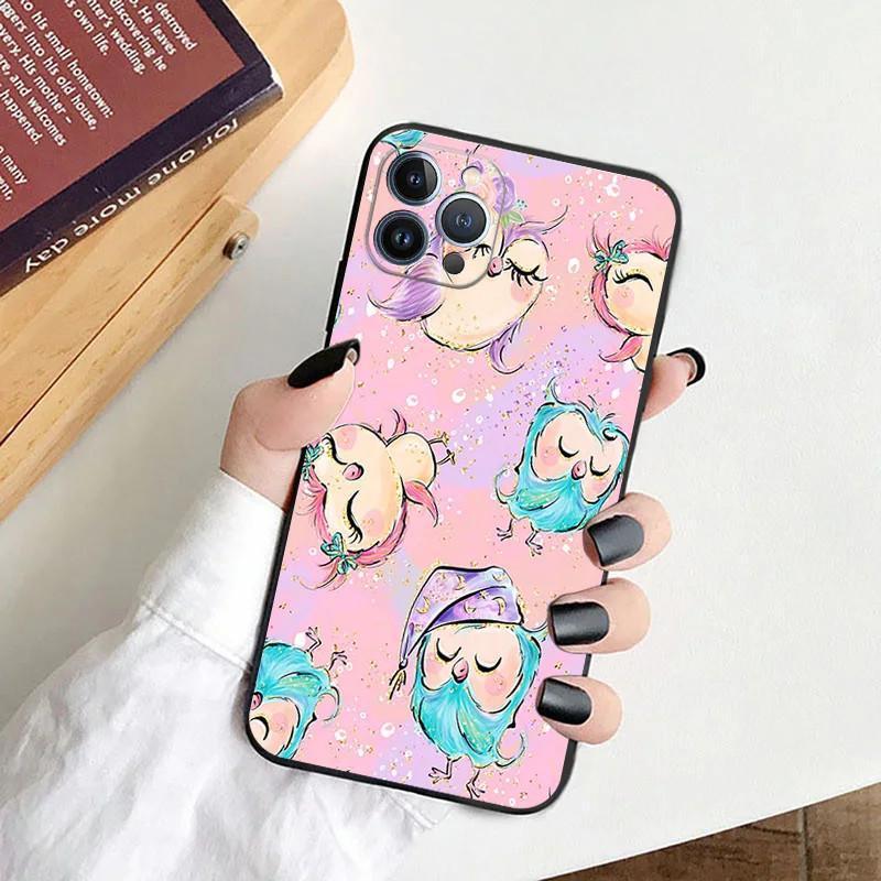 Чехол для мобильного телефона Apple Iphone15 Pro, роскошный и милый чехол для мобильного телефона с рисунком совы, окрашенный и устойчивый к падениям