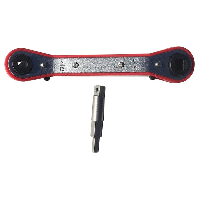 Hvac Service Wrench Refrigeration Service Wrench 1/4" 3/8" 3/16" 5/16" Ratcheting Service Wrench Air Conditioning