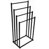 Bathroom stand with 4 arms, loft style, black hanger, metal loft holder