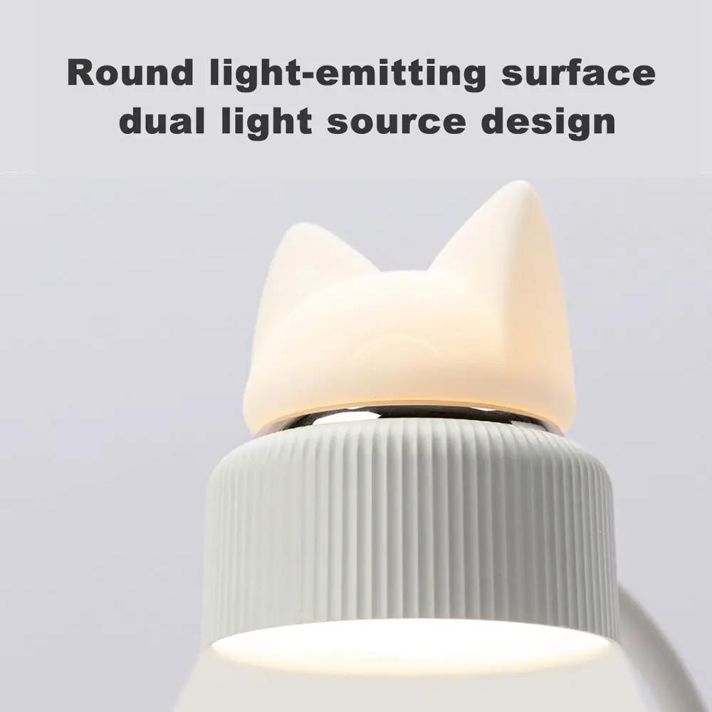 Светодиодная настольная лампа Xiaomi 3Life с зарядкой через USB, трехскоростной регулируемый ночник для чтения кошек для умного дома