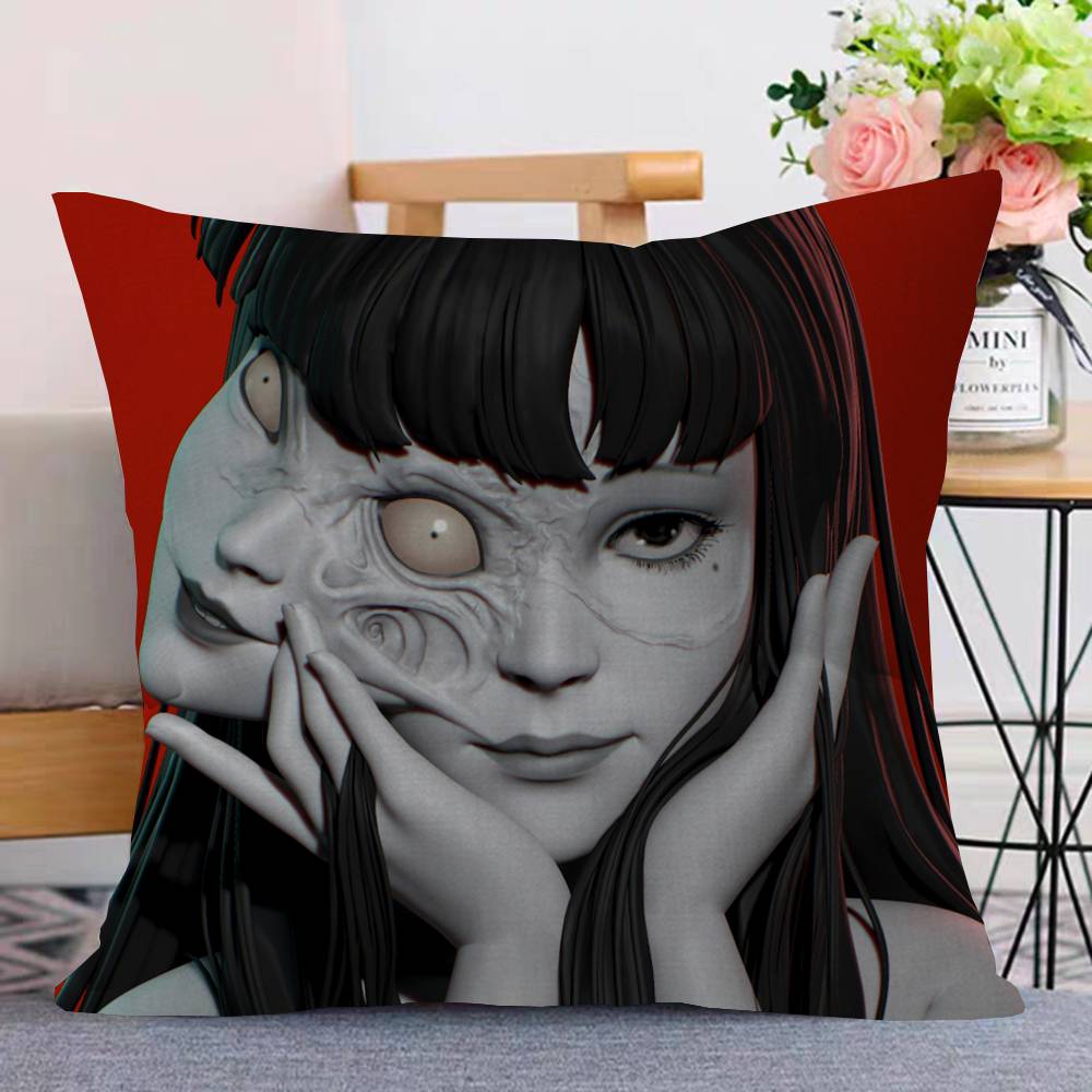 Anime Tomie Junji Ito Stitch Lucky Dragon Pillow Cover Sofa Cushion Cover Home Room Decoration Children Gift