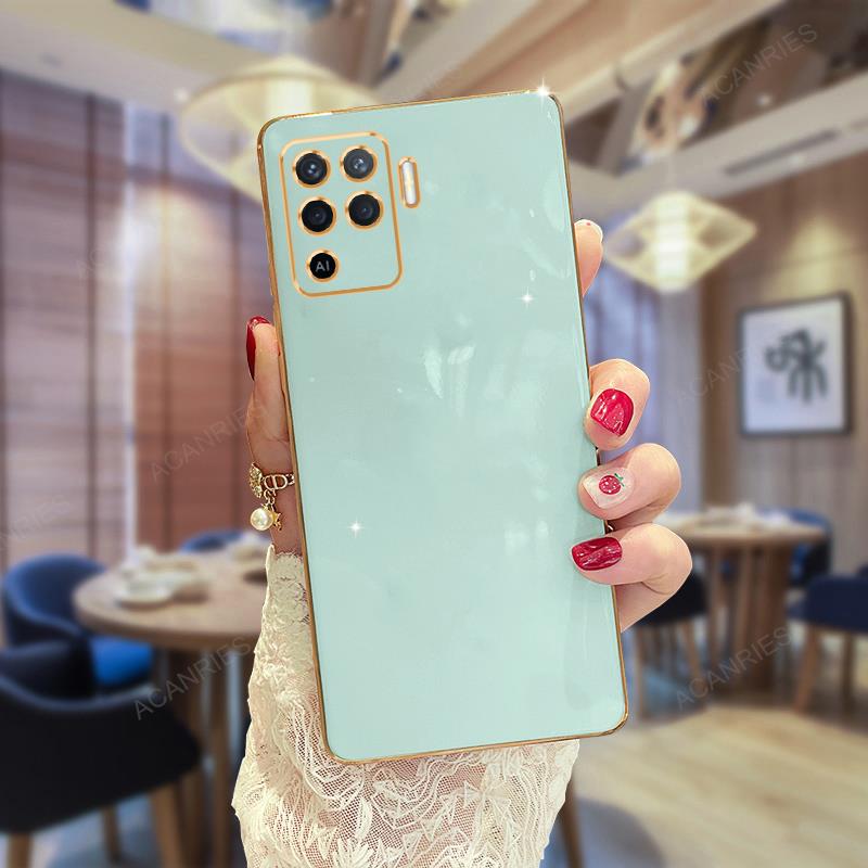 Reno5 Reno6 Роскошный чехол-держатель с покрытием для Oppo Reno 5 6 Lite 10 Pro 7 8 9 4g Reno10 Подставка Силиконовая задняя крышка Reno7 5lite