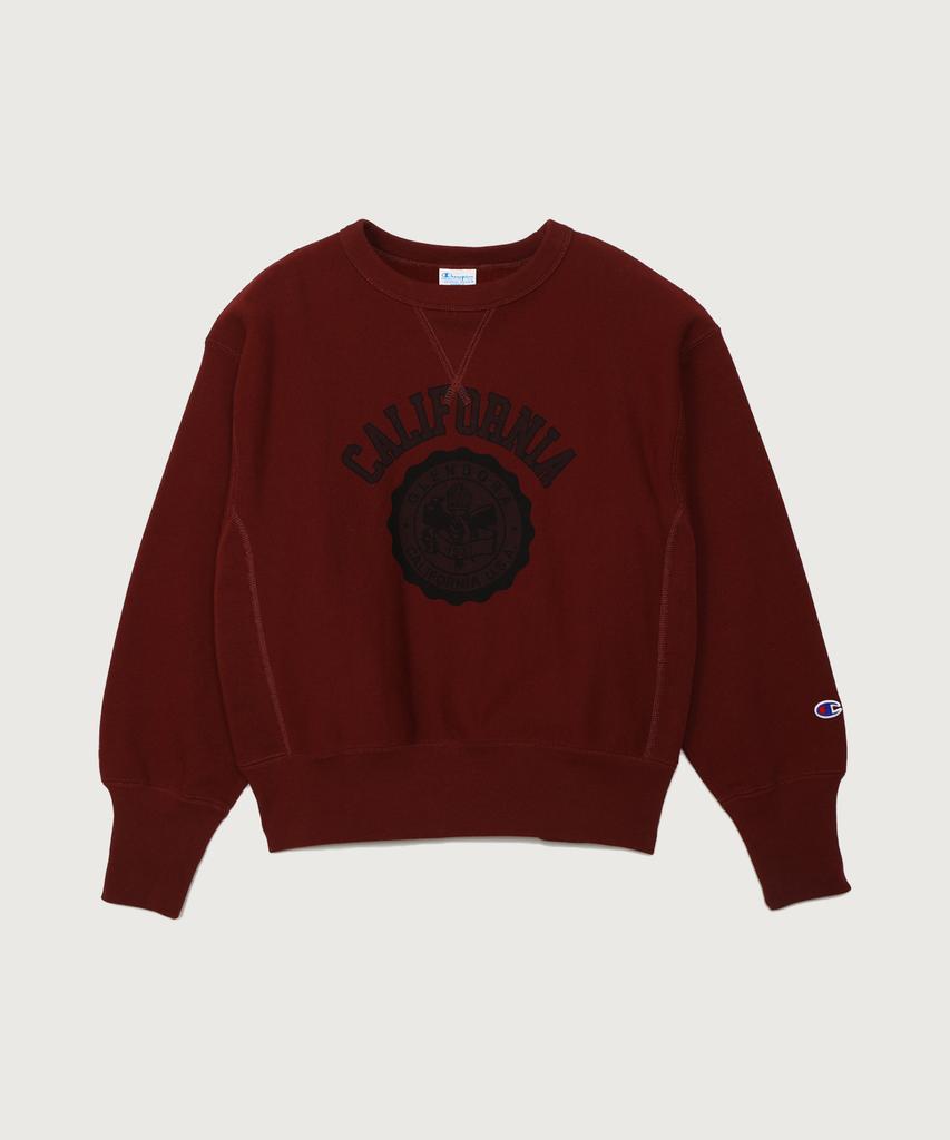 Champion Женская толстовка с начесом,signature-графикой и обратным плетением, цвет бордовый