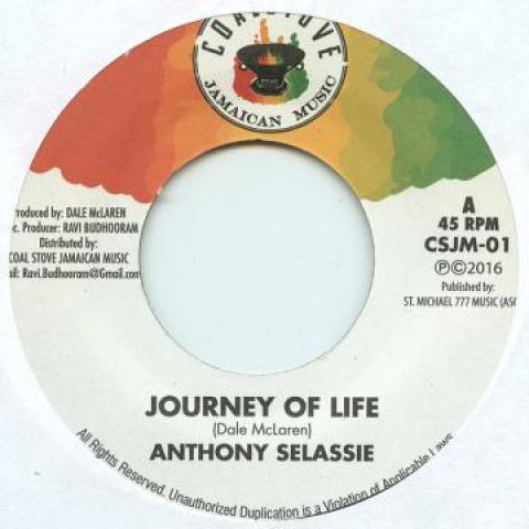 7-дюймовая пластинка ANTHONY SELASSIE - Journey Of Life / Journey Dub CSJM01 Coal Stove JA 2016 Япония Регги, Ска и Даб