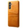 Чехол для Samsung Galaxy S25 с двумя слотами для карт из искусственной кожи + жесткий чехол для телефона из ПК