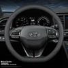 Натуральная кожаная оплетка руля для моделей Hyundai - Все сезоны