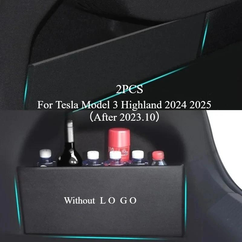 Trunk Baffle for Tesla Model 3 Y Juniper Tail Box Separate Storage Partitions Board Boot Side Baffles Organizer Trunk 2017-2025