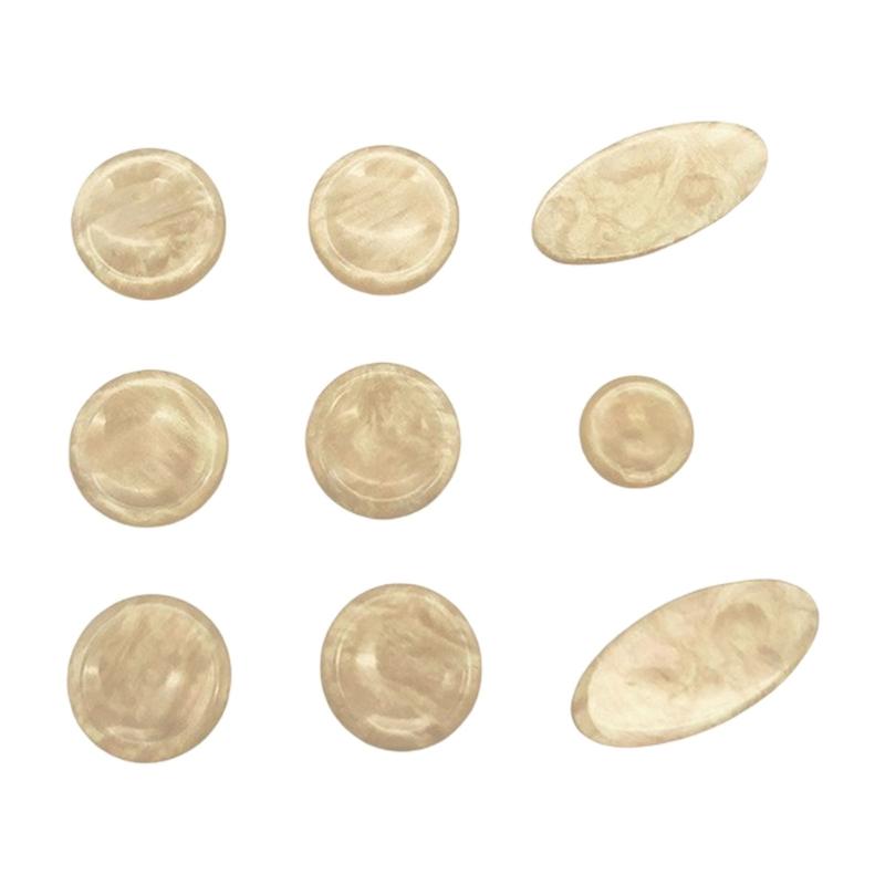 Saxophone Key Buttons Inlays Set Smooth Surfaces Wear Resistant Inlays Accessory for Saxophone Players