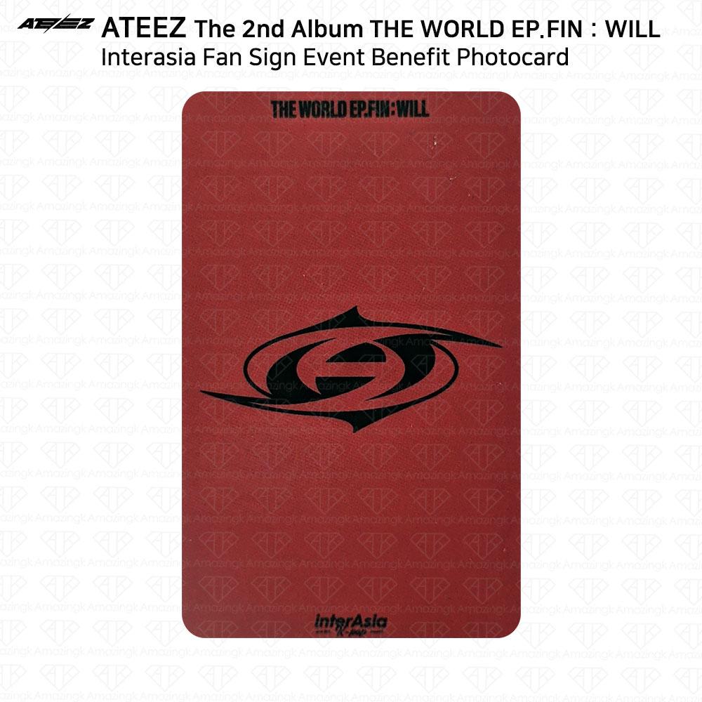 ATEEZ THE WORLD EP.FIN БУДЕТ Фан-подпись InterAsia Фотокарточка с благотворительным мероприятием KPOP