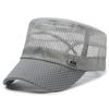 Men Spring Summer Breathable Mesh Baseball Cap Fashion Flat Top Casual Sun Hat Wide Brim Outdoor