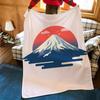 Пейзаж M-Mount F-Fuji Плед из фланели Подходит для диванов, кроватей, офисов, путешествий, туристических стульев