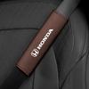 2PCS Leather Car Seat Belt Cover Safety Belt Shoulder Protection Mats For Honda Pilot Odyssey Jazz Accord City Civci CRV FIT HRV ahy256