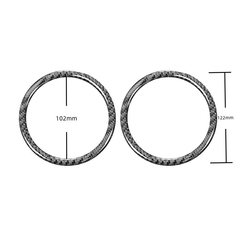 Для BMW 3 серии E90 2005-2012 автомобильные аксессуары из углеродного волокна для интерьера автомобиля, дверной рожок, украшение, кольцо, накладка, наклейки