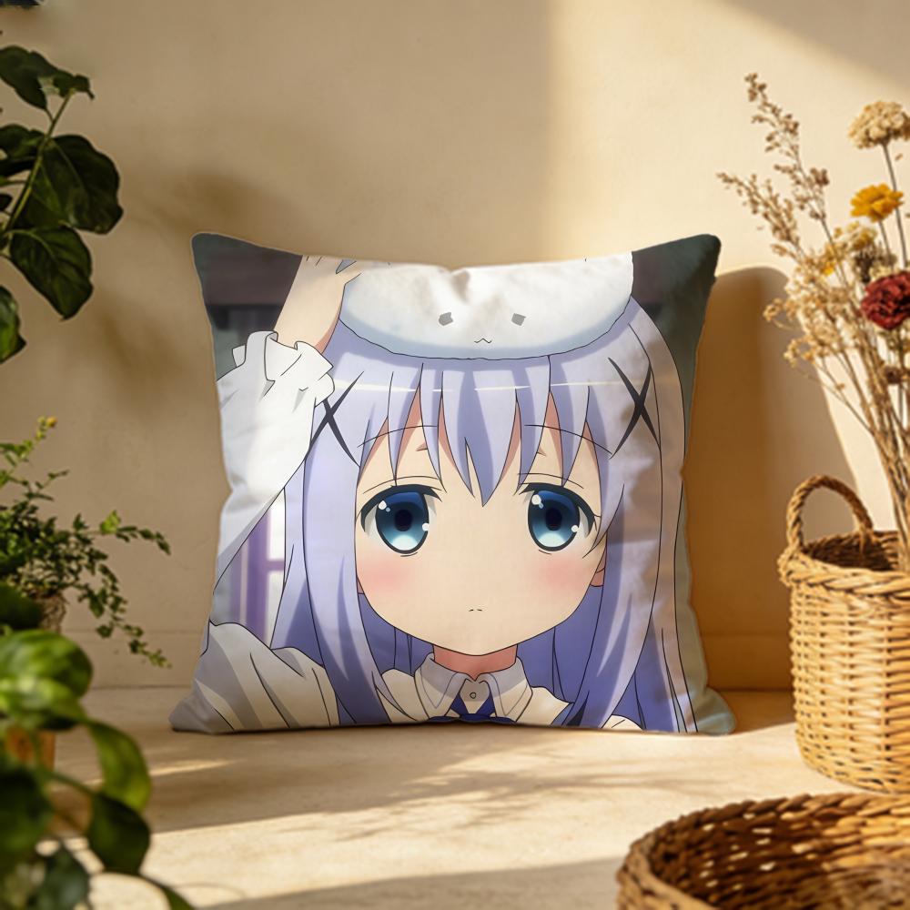 Fashion IIs the Order a Rabbitied Cushion Cover Versatile DoubleSided Pillow Case Fit for Sofa Bed Car  Daily Decor