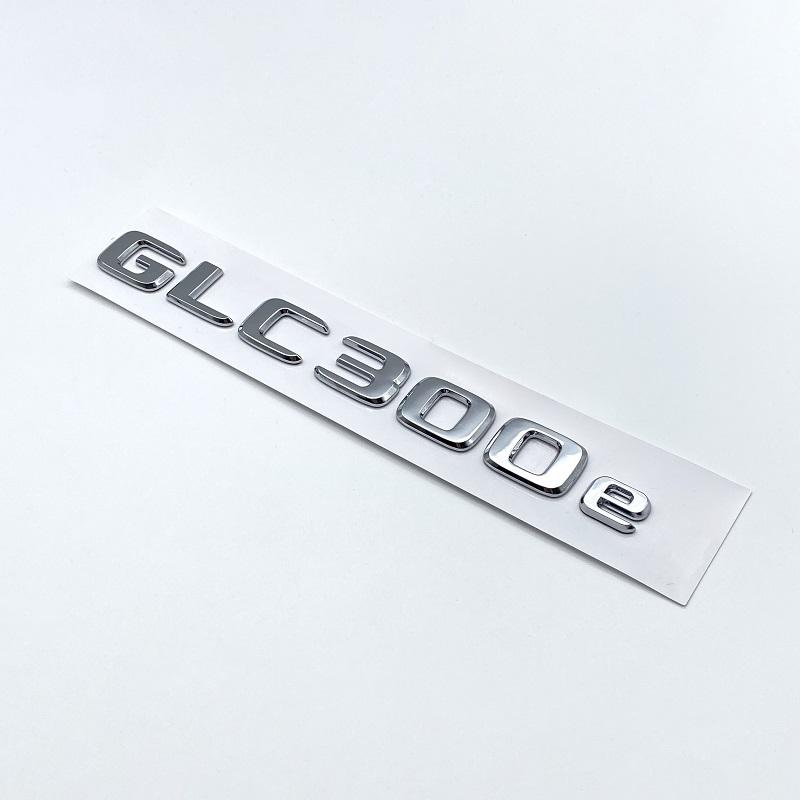 3D Chrome Black Letters GLC300de GLC300e GLC350e GLC400e 4Matic Emblem for Mercedes Benz GLC X253 Car Trunk Logo Sticker AH1JUYFT2 QQ27