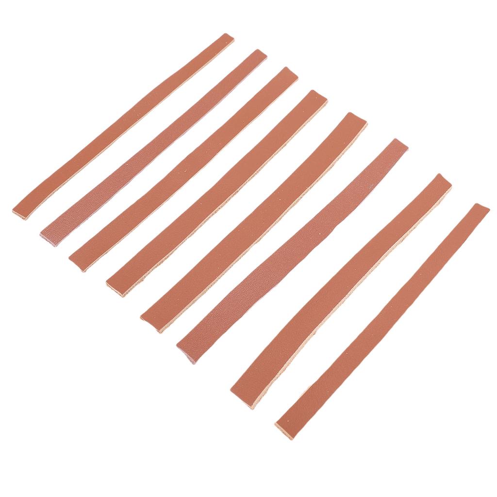 8pcs Tennis Racket Weight Increase Stability Professional Cowhide Leather Racket Weighted Balance Strips For Badminton