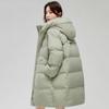 Down Jacket Women's Medium and Long 2025 New Fashion Versatile Loose Casual Thickened White Duck Down Jacket