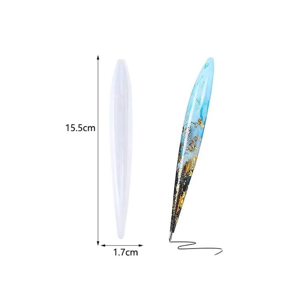 INS Style Pen Silicone Mould Transparent DIY Craft Gifts Soft DIY Ballpoint Pen Mold Making Tools
