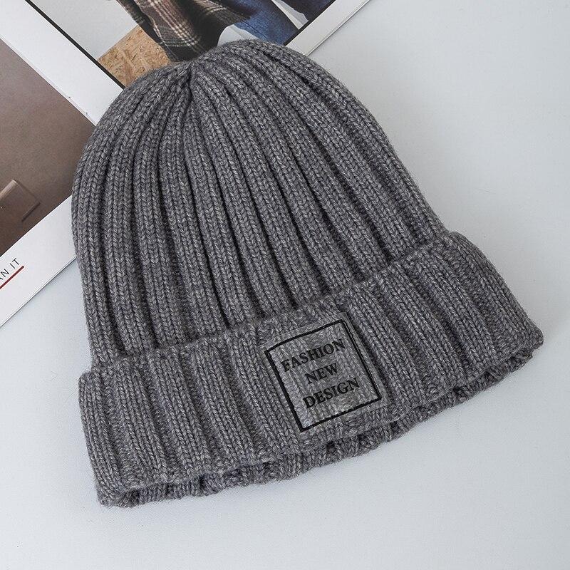 Новые женские зимние шапки, модные теплые Kpop Steetwear, шапка-бини, женские повседневные зимние вязаные шапки с прозрачной этикеткой