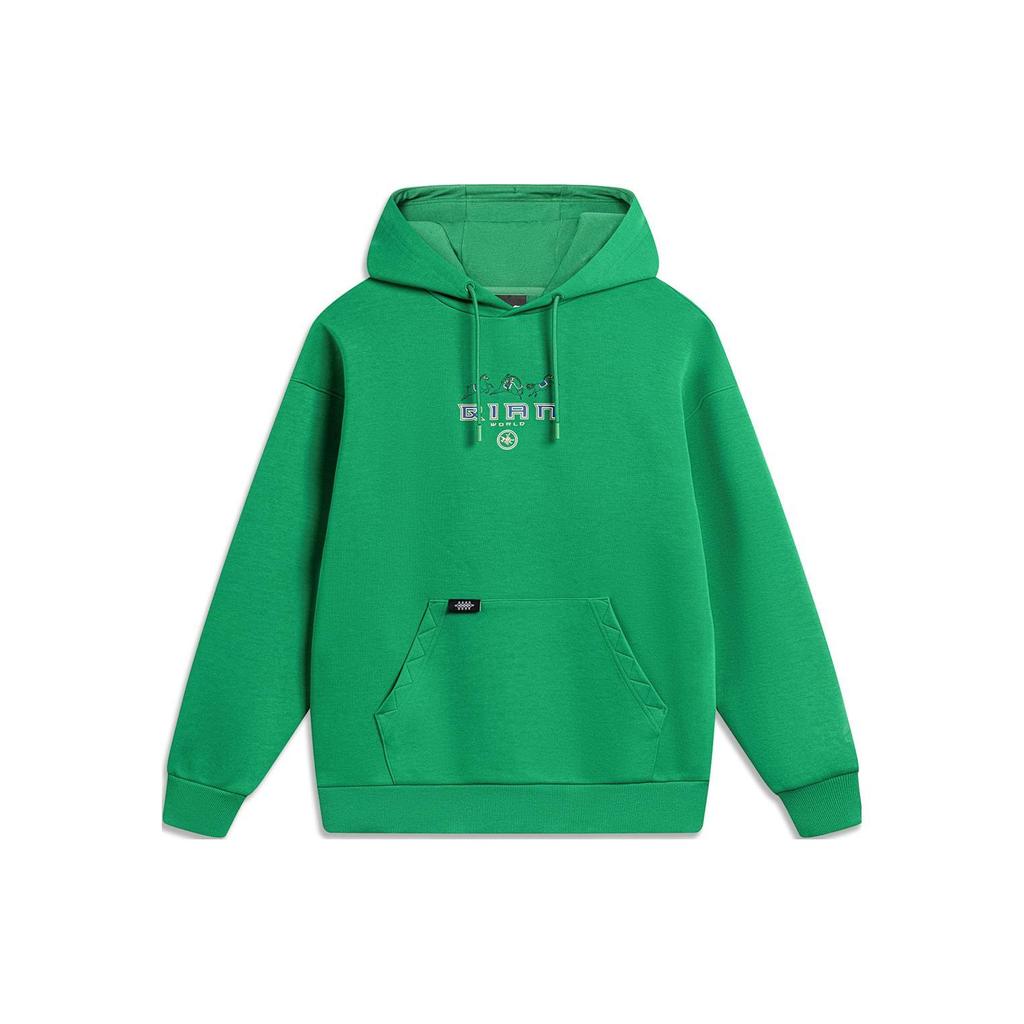 Li Ning Sports Lifestyle Series Daqian World Collaboration Pullover Hoodie Unisex Hoodies Fresh-Green AWDTE21-2