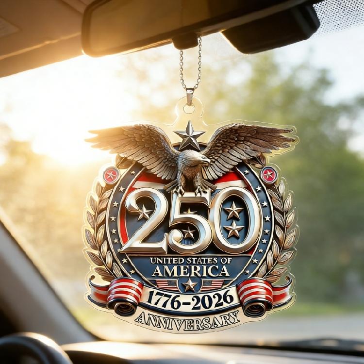 Декоративный акриловый подвес на автомобиль, кулон к 250-летию для автомобиля, дома и офиса, многофункциональный подарок