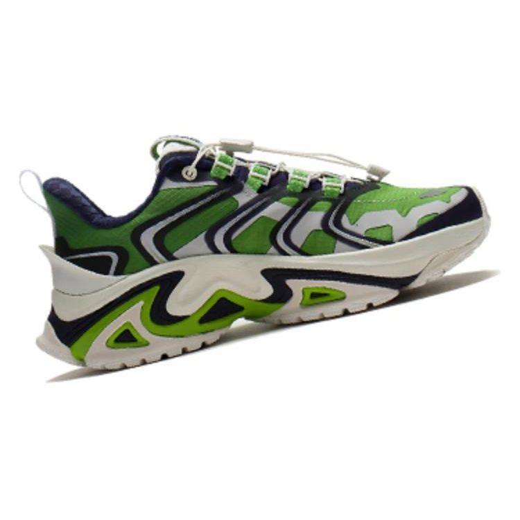 Li Ning Cat Paw Ace Модные амортизирующие нескользящие износостойкие легкие повседневные туфли с низким верхом Женская повседневная обувь Зеленая AZGS026-2