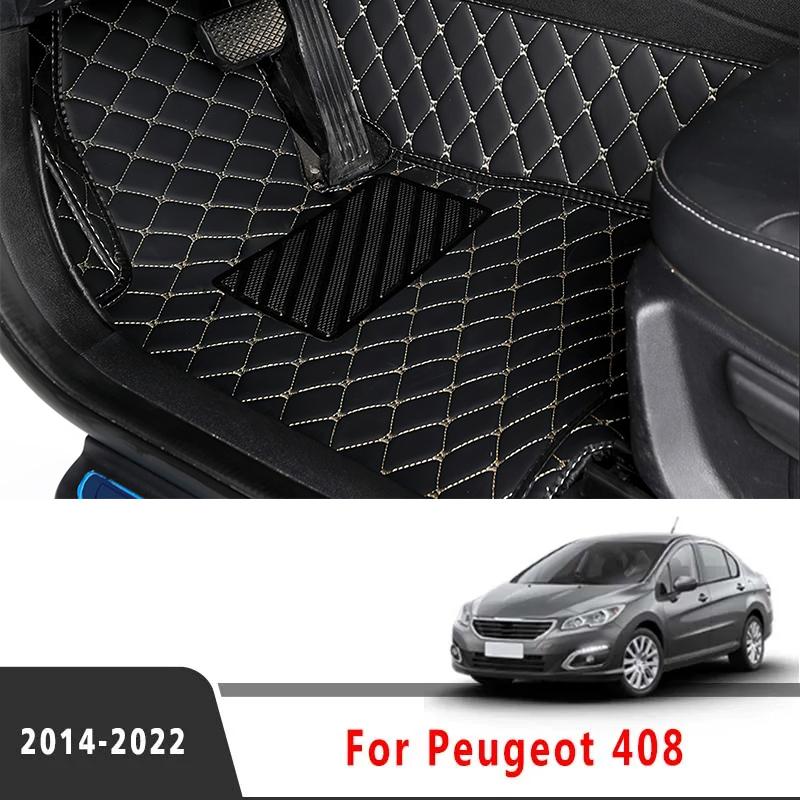 Для Peugeot 408     2018 2017 2016 2015 2014 Автомобильные коврики в салон Аксессуары для интерьера Декор Автомобильные ковры