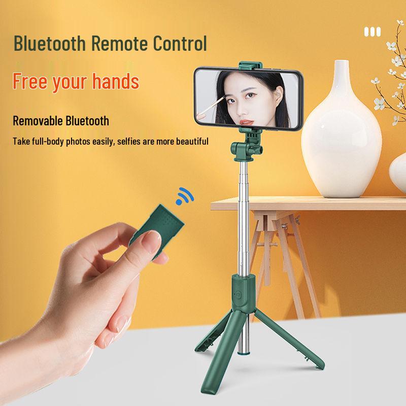 Портативный многофункциональный Bluetooth селфи-палка штатив с подсветкой и выдвижной конструкцией