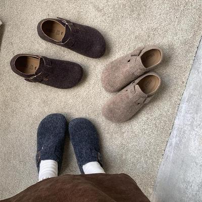 Весна 2025 новые ретро ленивые туфли на одной педали Boken платформа увеличение высоты уродливые милые одинарные туфли лоферы женская обувь