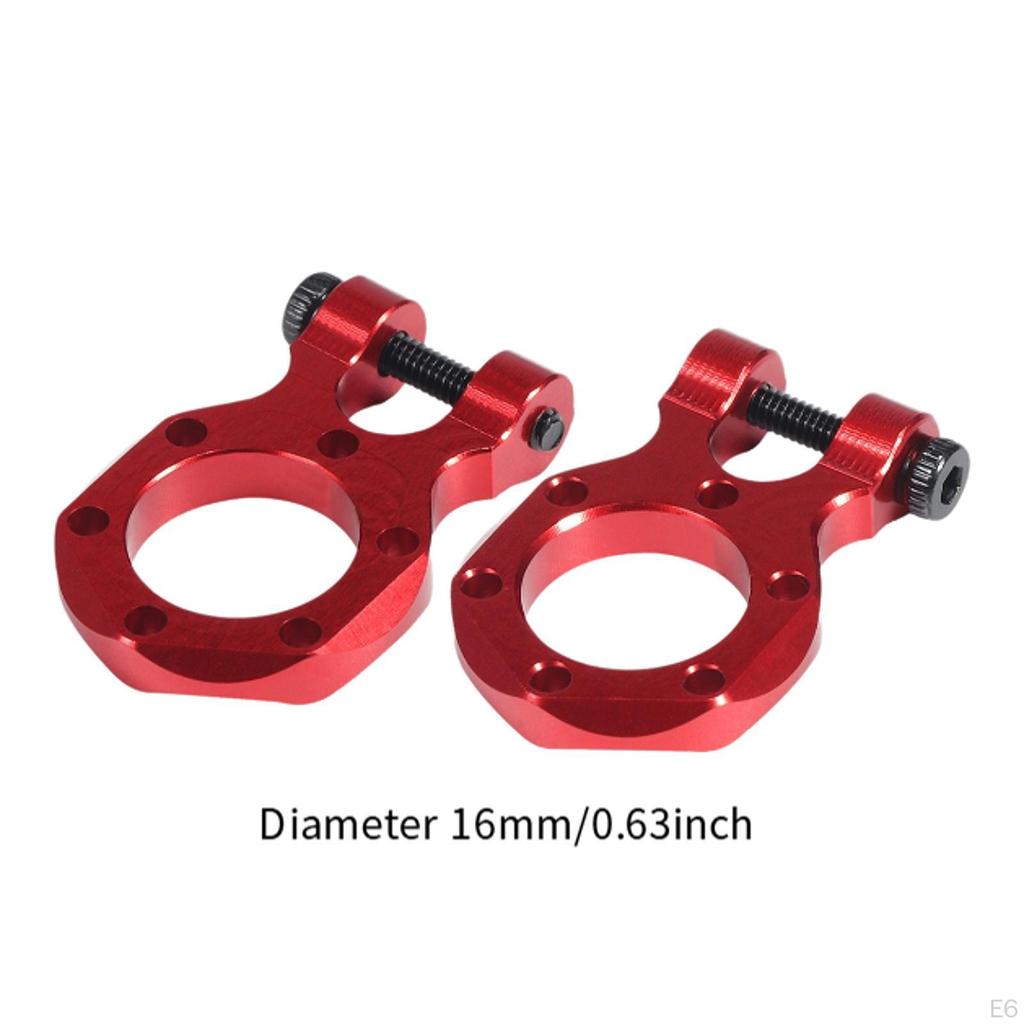 2 Pieces Aluminum Alloy Tow Hook for 1/10 Scale Crawler Truck RC Accessory