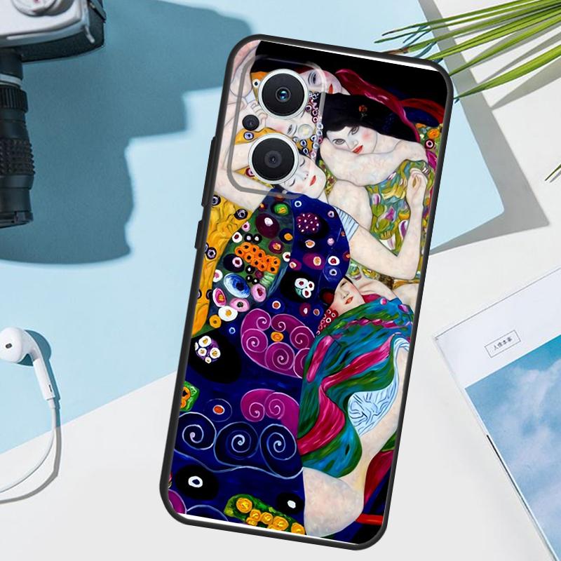 Чехол Gustav Klimt 'Поцелуй' для OPPO Reno 13 F 12 12F 11 8T 7 8 10 Pro OPPO Find X8 X6 Pro X3 X5 Lite