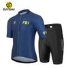 Mens Short Sleeve Cycling Jersey Set Breathable Quick-Dry Road Bike Ride