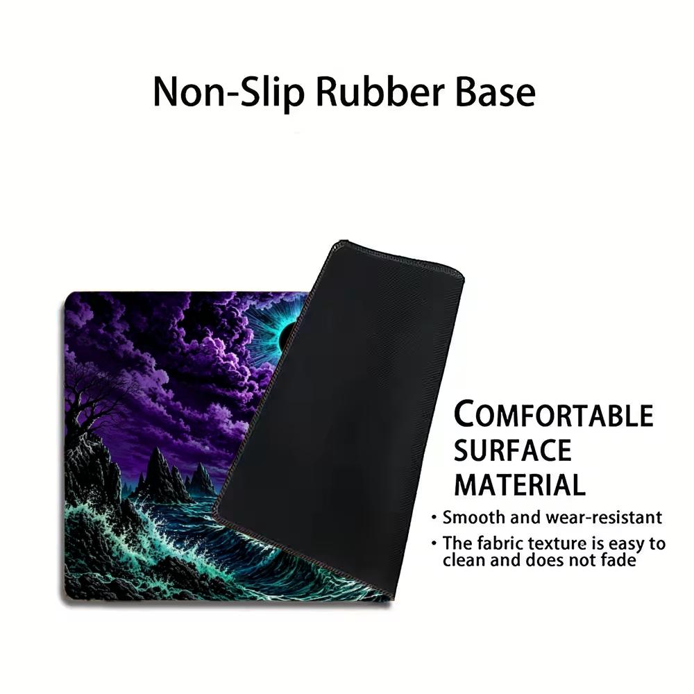 Dark Ghost Pirate TCG Playmat Mouse Pad Playmat 24"X14" MTG TCG Office Desk Mat for Work Game PC Laptop Rug Carpet MousePad