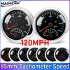 200KM/H 120 160 KM/H Universal Tachometer 2 in 1 85mm Digital Car GPS Speedometer With  0-8000RPM Tacho Sensor for Marine Boat