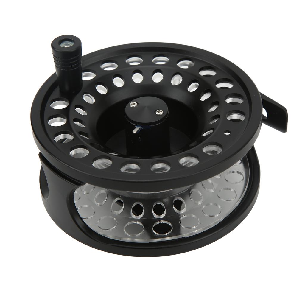 7 8 Fly Fishing Reel Aluminium Alloy Large Capacity Fishing Wheel for Right and Left Hand Outdoor Black
